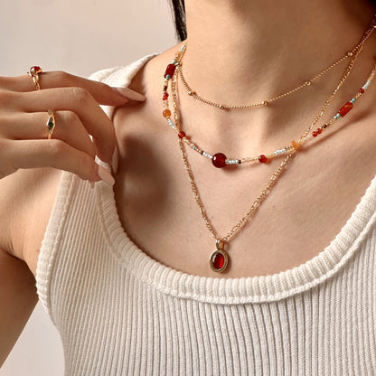 Red Beans Necklace