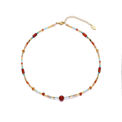 Red Beans Necklace