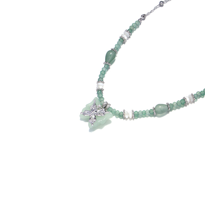 Emerald Butterfly Necklace