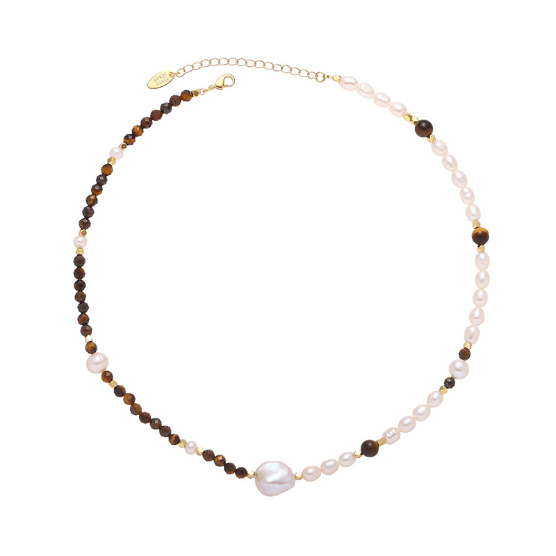 Amber Pearl Necklace