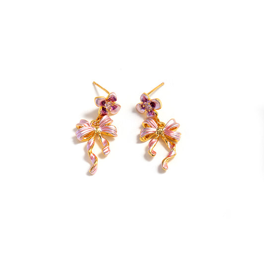 Barbie Ribbon Earrings