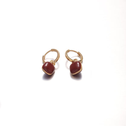 Caramel Cube Earrings