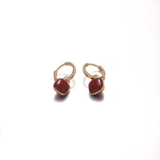 Caramel Cube Earrings