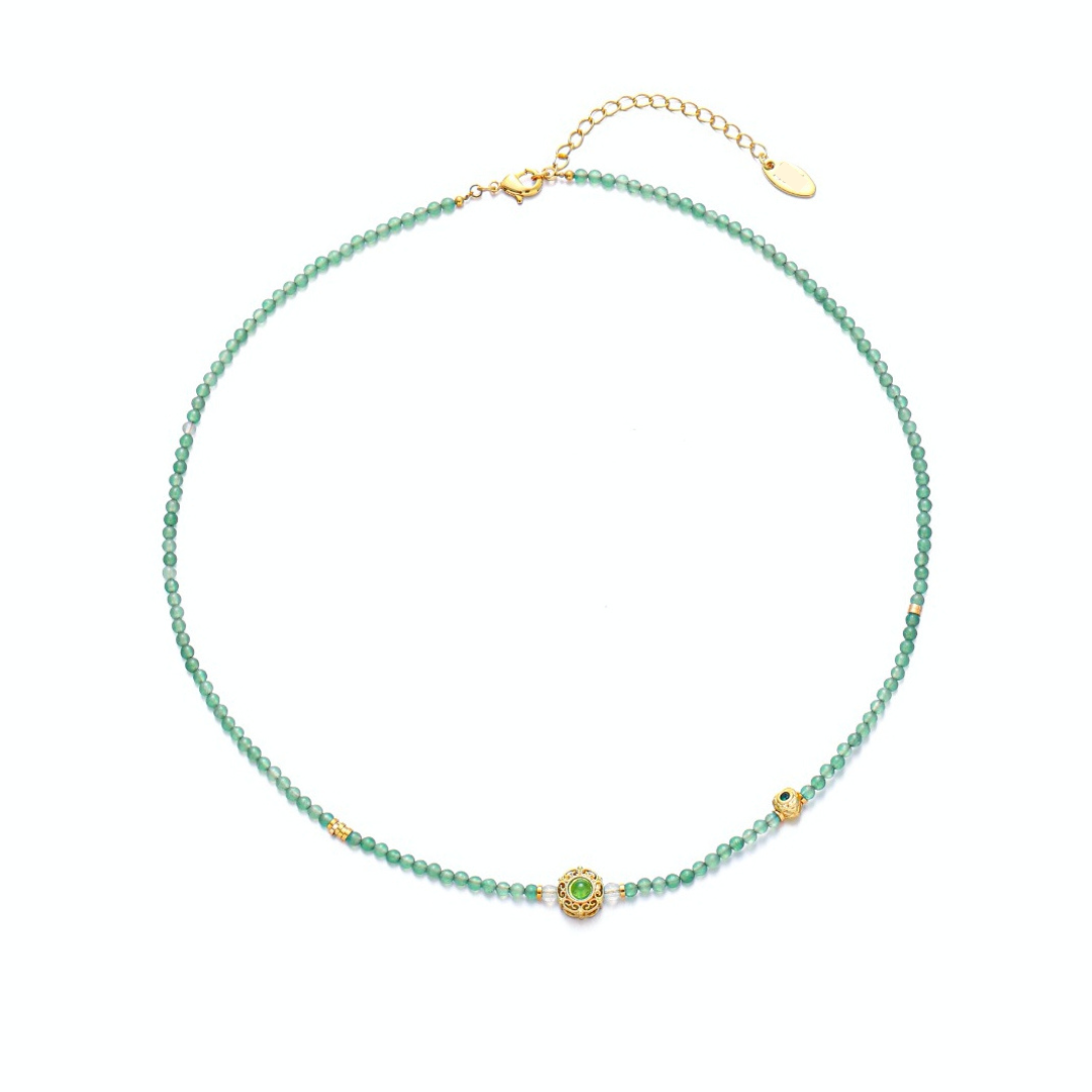 Emerald Garden Window Necklace