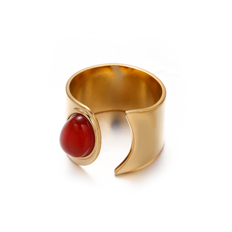 Fiery Agate Ring