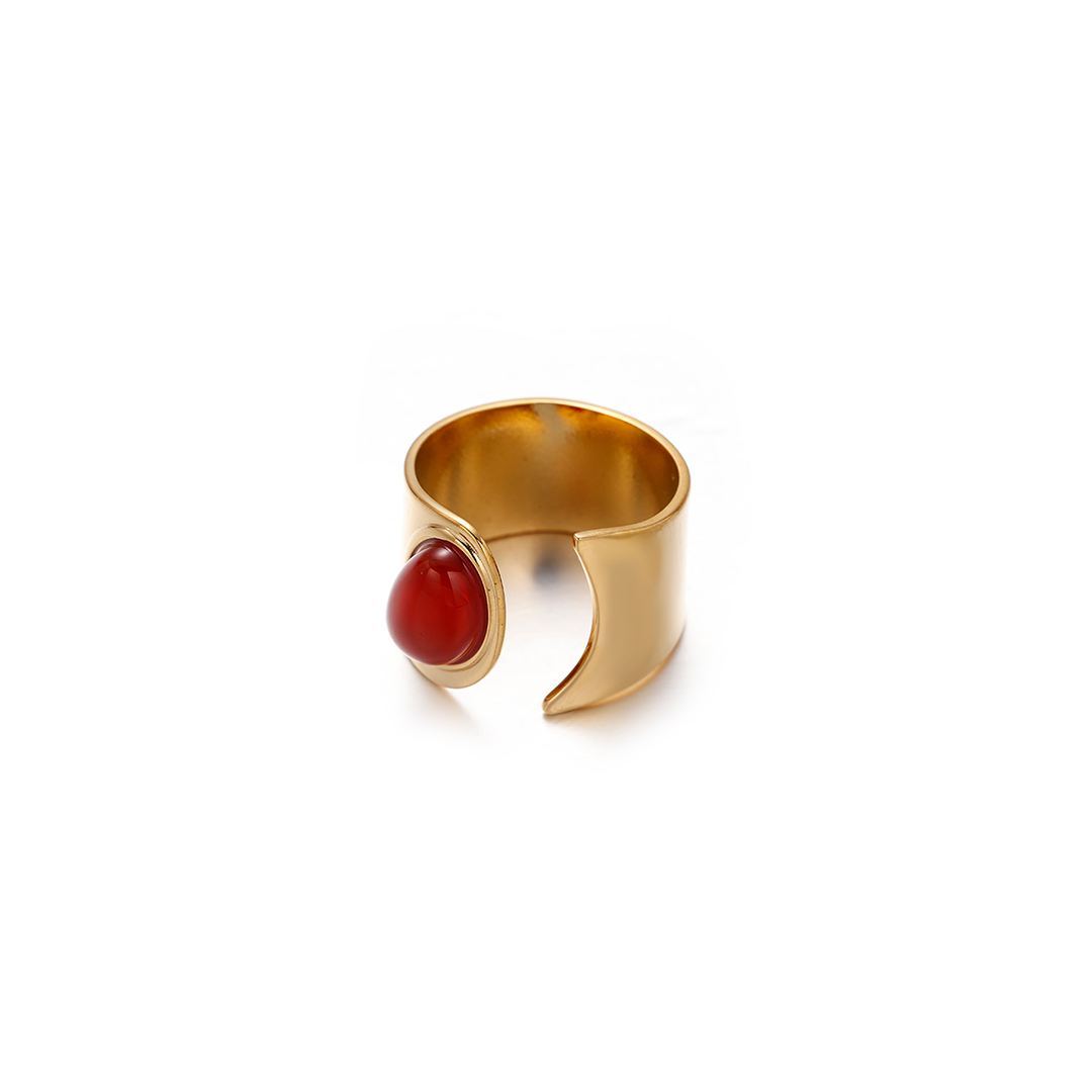 Fiery Agate Ring