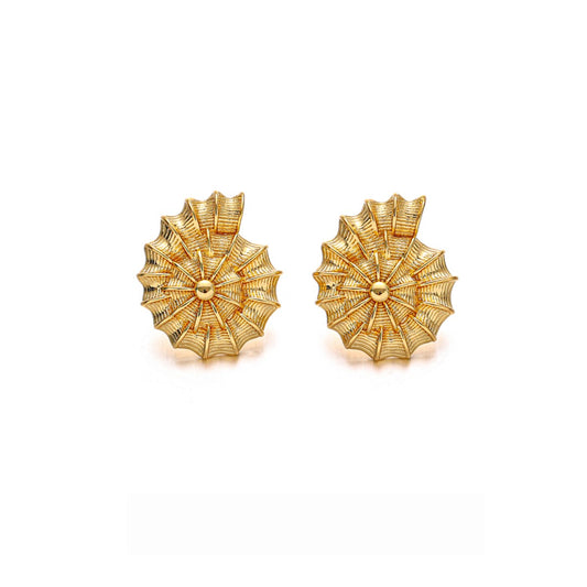 Gold Snail Girl Earrings