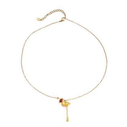 Golden Aura Gourd Necklace