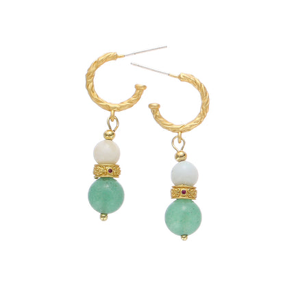 Jade Ceramic Earrings