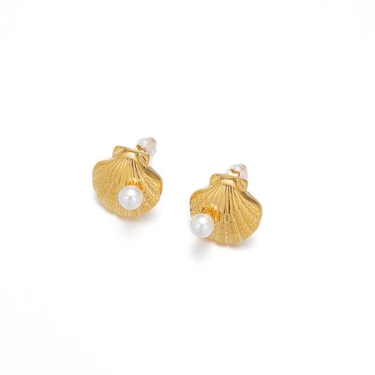 Seashell Splendor Stud Earrings