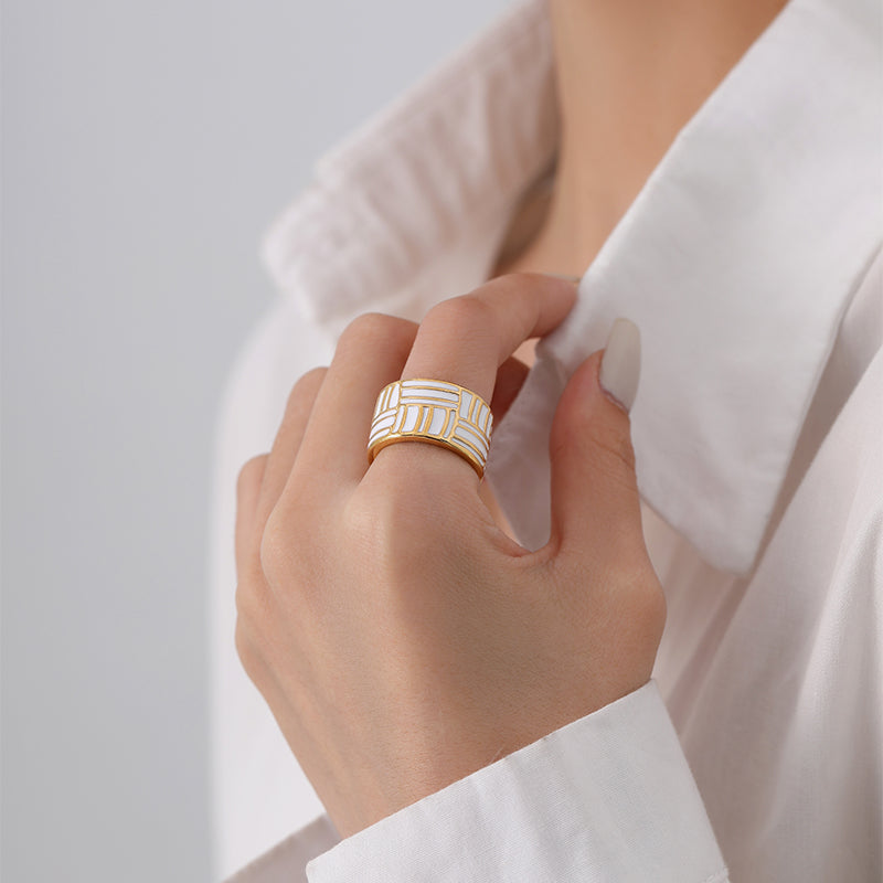 Anillo Moro Blanco Pastel